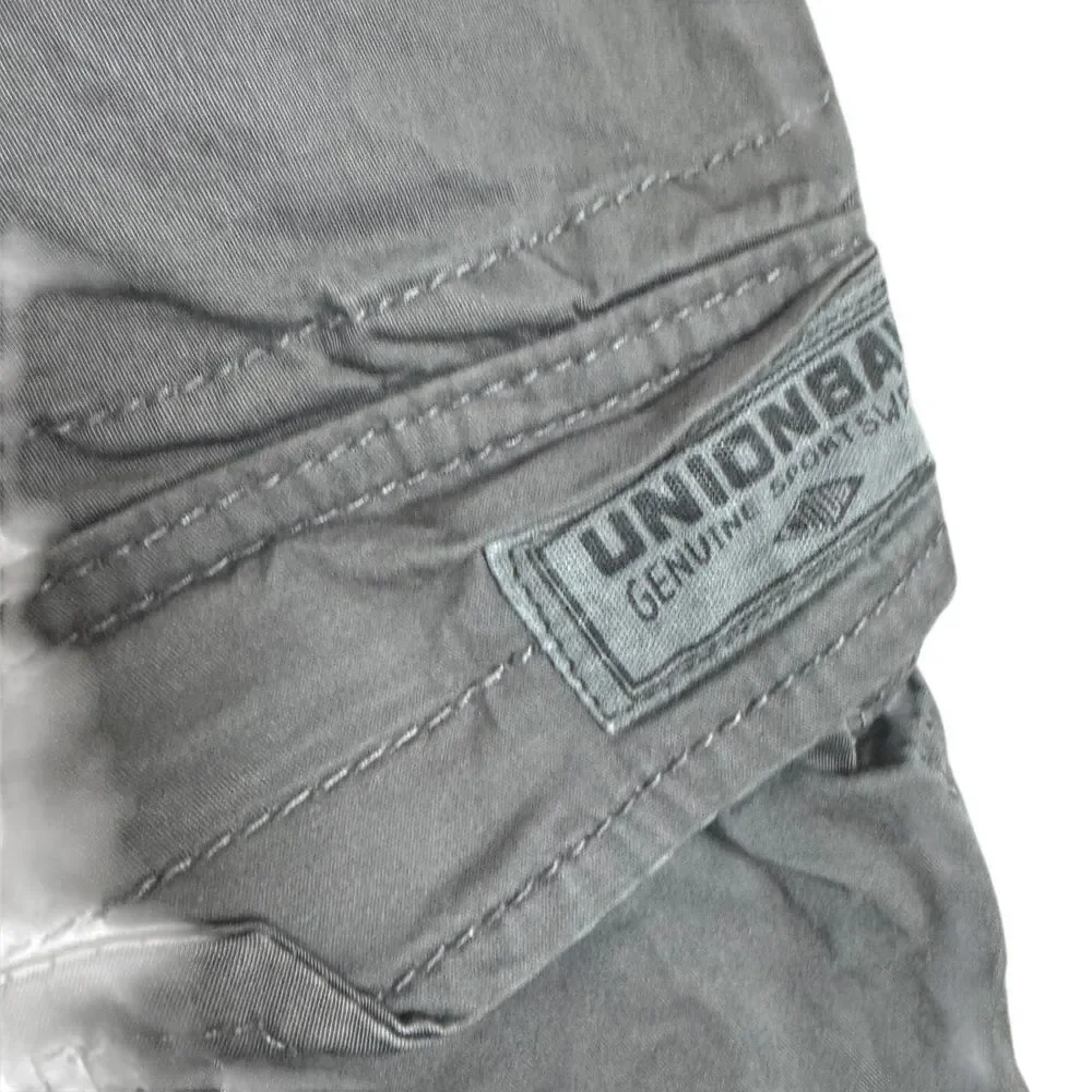 Unionbay Men's Size 40 Gray Cargo Shorts Casual Cotton Stretch